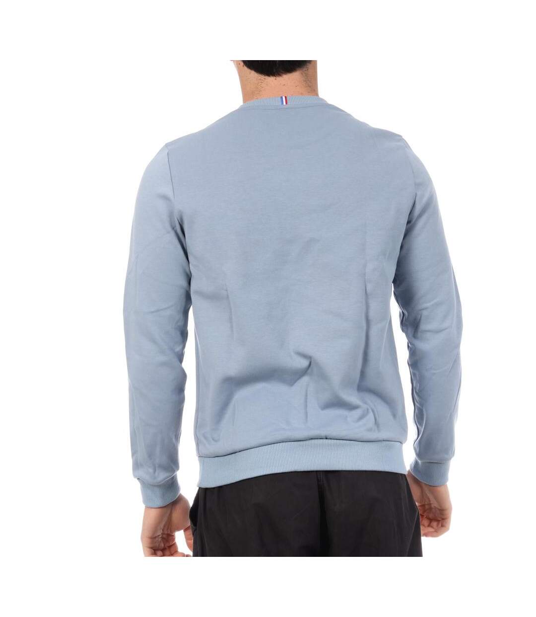 Sweat bleu homme le coq sportif denim-2