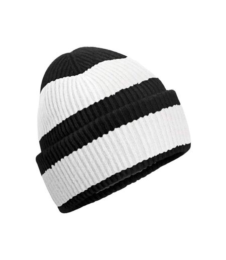 Bonnet Noir Blanc Doux Beechfield