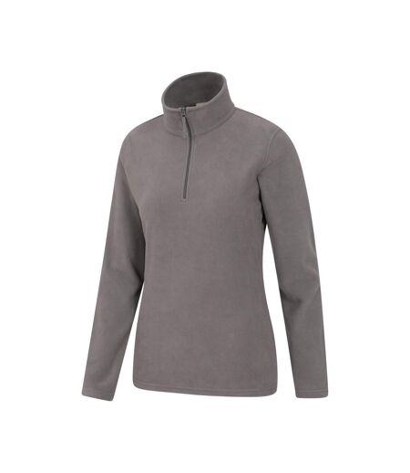 Womens/ladies Camber Ii Fleece Top Dark Grey Mountain Warehouse