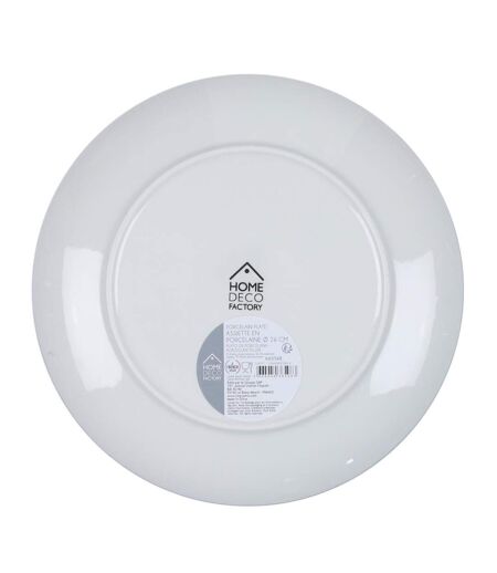 Lot de 6 Assiettes Plates Mandala 26cm Bleu
