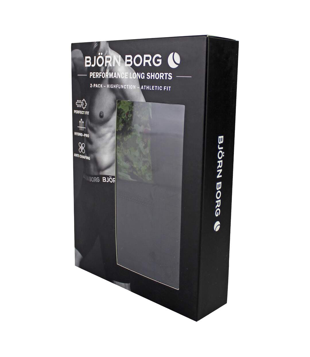 2 Pack Performance Moisture-Wicking Boxers with Long Leg for Men-2
