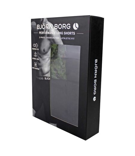 2 Pack Performance Moisture-Wicking Boxers with Long Leg for Men