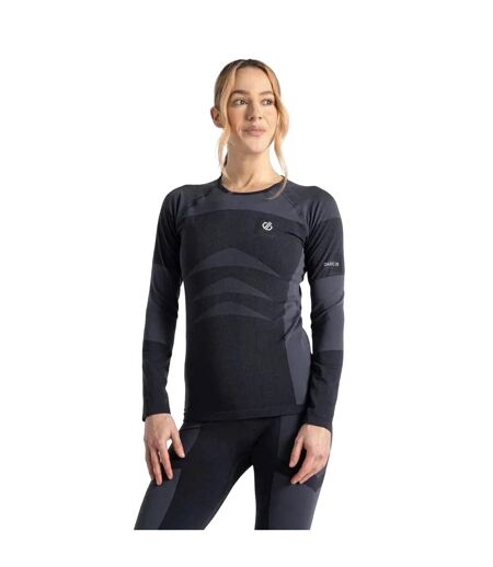 Womens/ladies In The Zone Ii Long-sleeved Base Layer Top Black Dare 2B