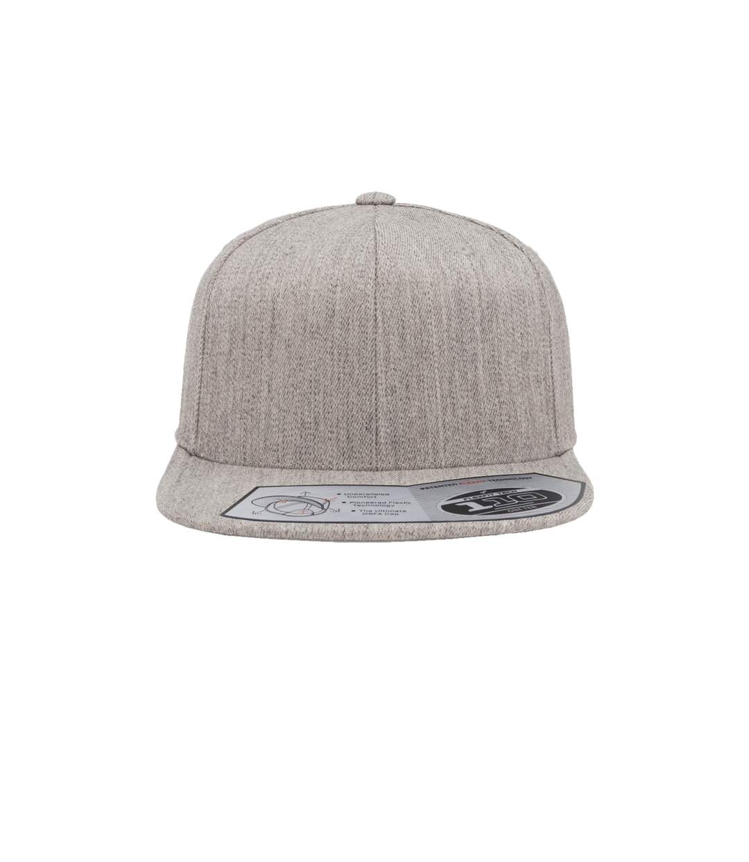 Flexfit 110 casquette adulte unisexe gris chiné Yupoong-3