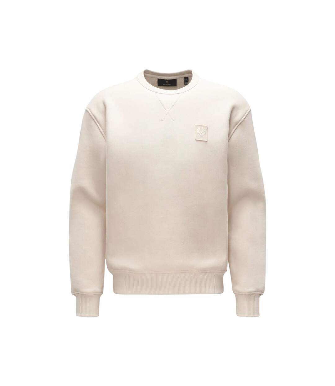 Mens Hockley Fleece Heavyweight Regular Sweatshirt Cream Belstaff-2