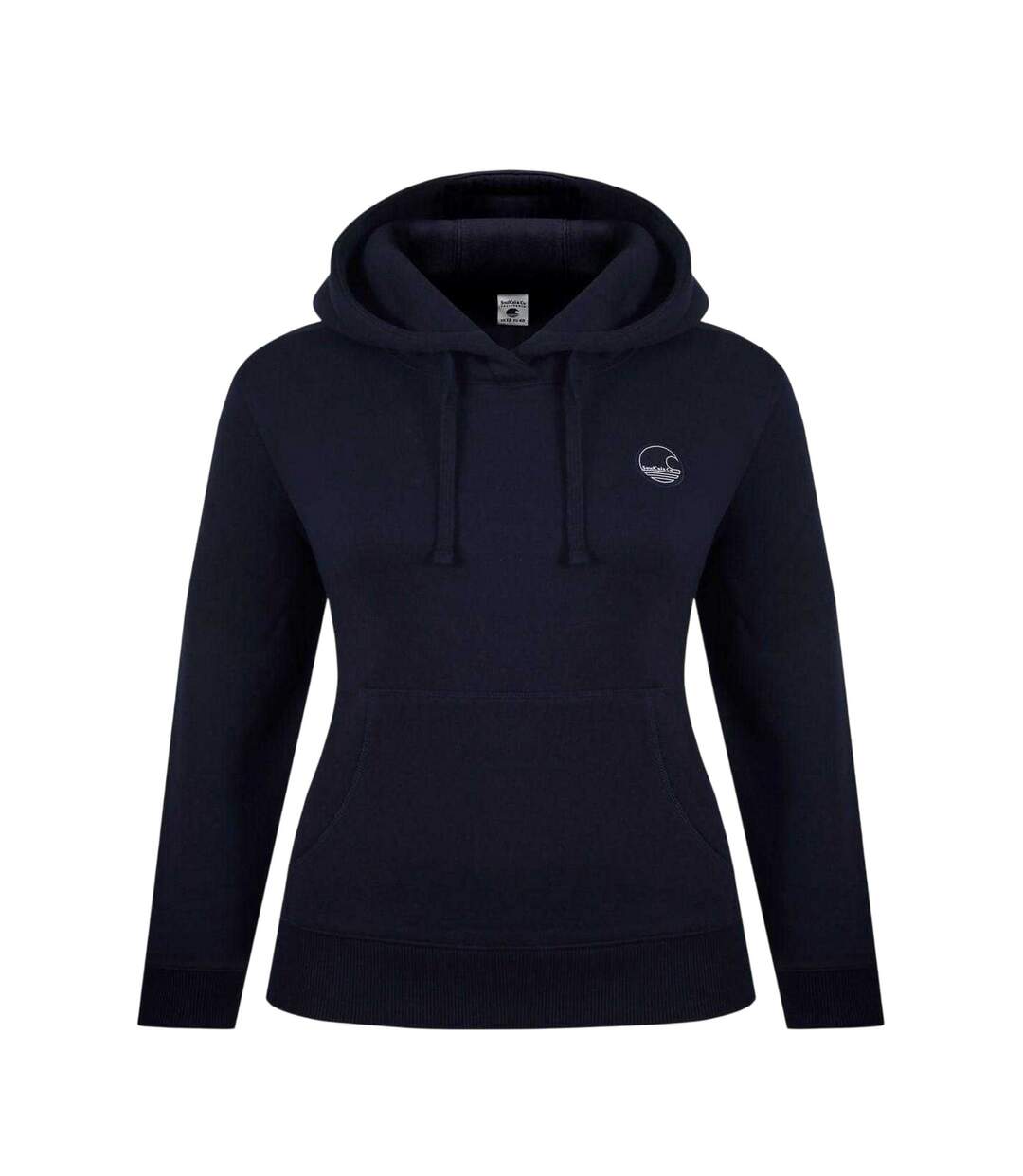 Sweat À Capuche Motif/style Ondulé Femme Bleu Marine SoulCal-1