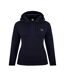 Sweat À Capuche Motif/style Ondulé Femme Bleu Marine SoulCal-1