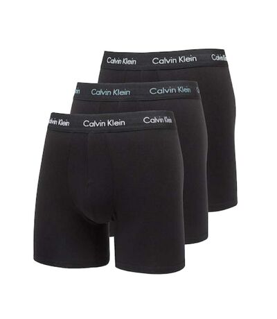 X3 boxers noires/blancs homme calvin klein jeans boxer brief 3 - l