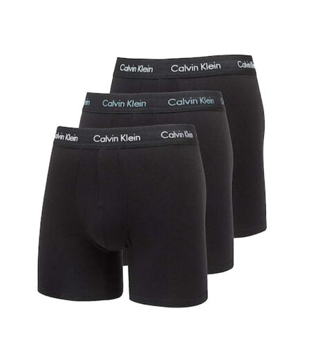 X3 boxers noires/blancs homme calvin klein jeans boxer brief 3 - l