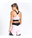 Dare 2B Womens/Ladies Crystallize Recycled Sports Bra (Powder Pink/Black) - UTRG7419