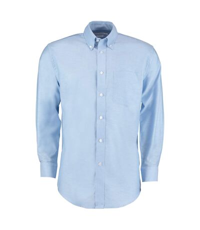 Kustom Kit Mens Workplace Long Sleeve Oxford Shirt (Light Blue)