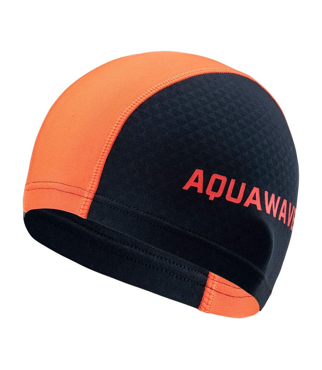 Aquawave - Bonnet de bain CARBO - Adulte (Noir / Orange sanguine) - UTIG2466-2