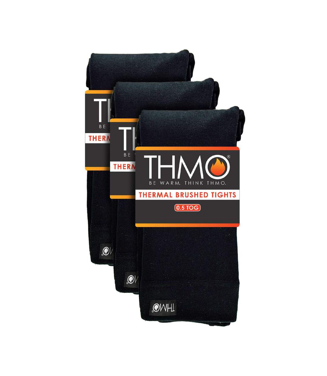 3 Pack Ladies Black Fleece Lined Thermal Tights-2