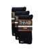 3 Pack Ladies Black Fleece Lined Thermal Tights-2