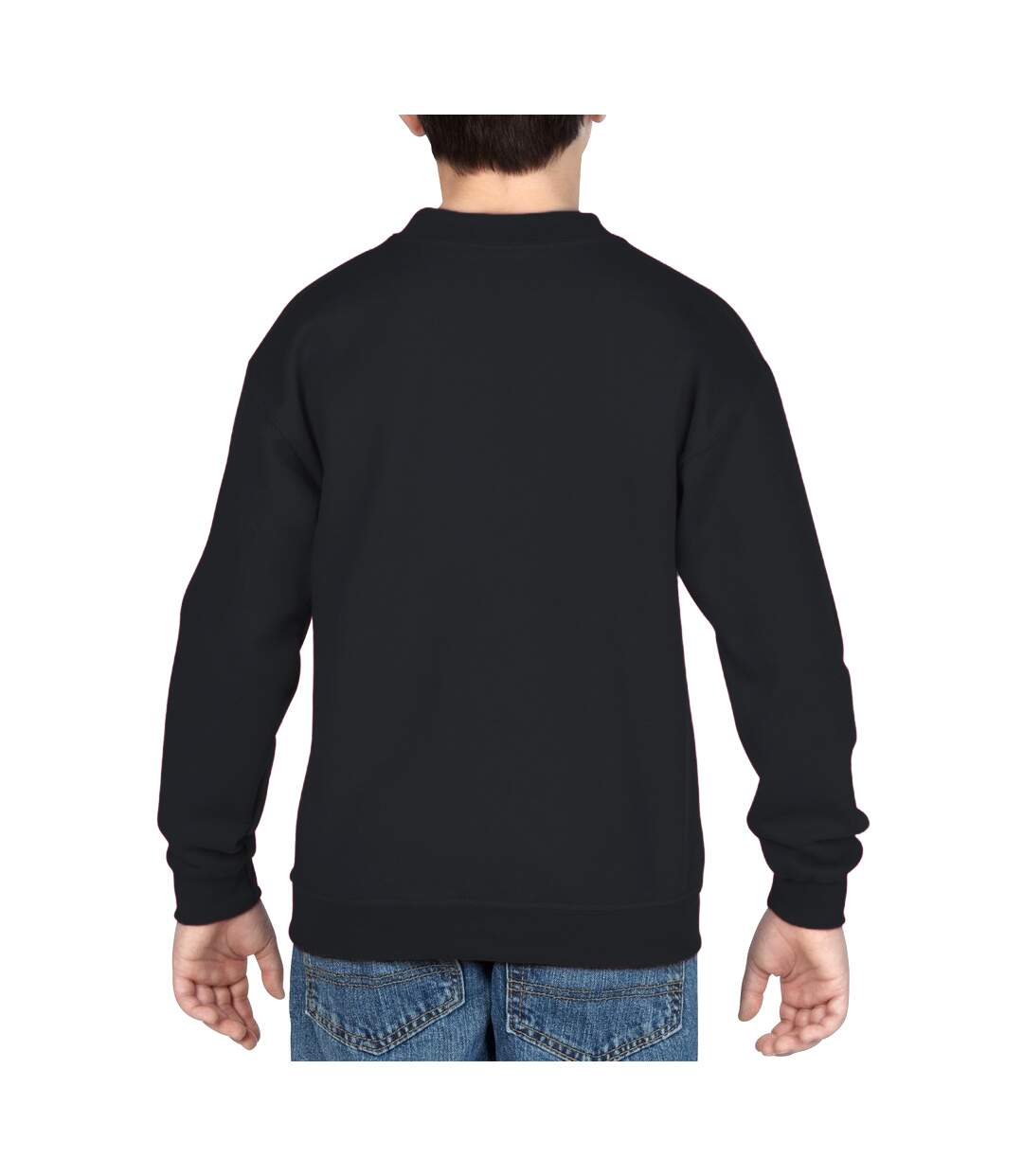 Sweatshirt enfant noir Gildan-2