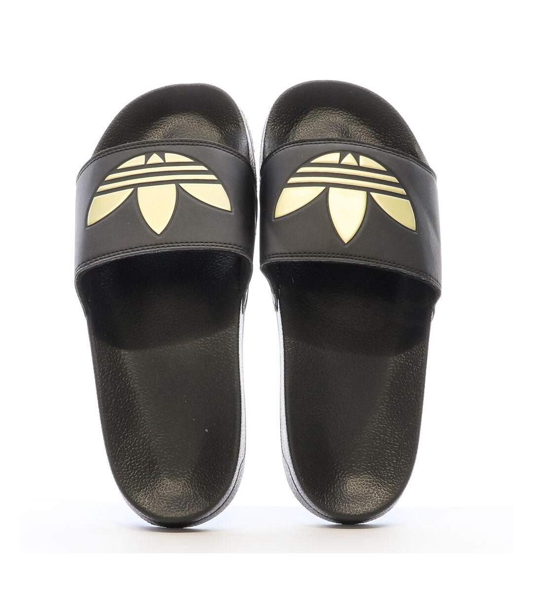 Claquettes Noire/Doré Femme Adidas Adilette - 38-3