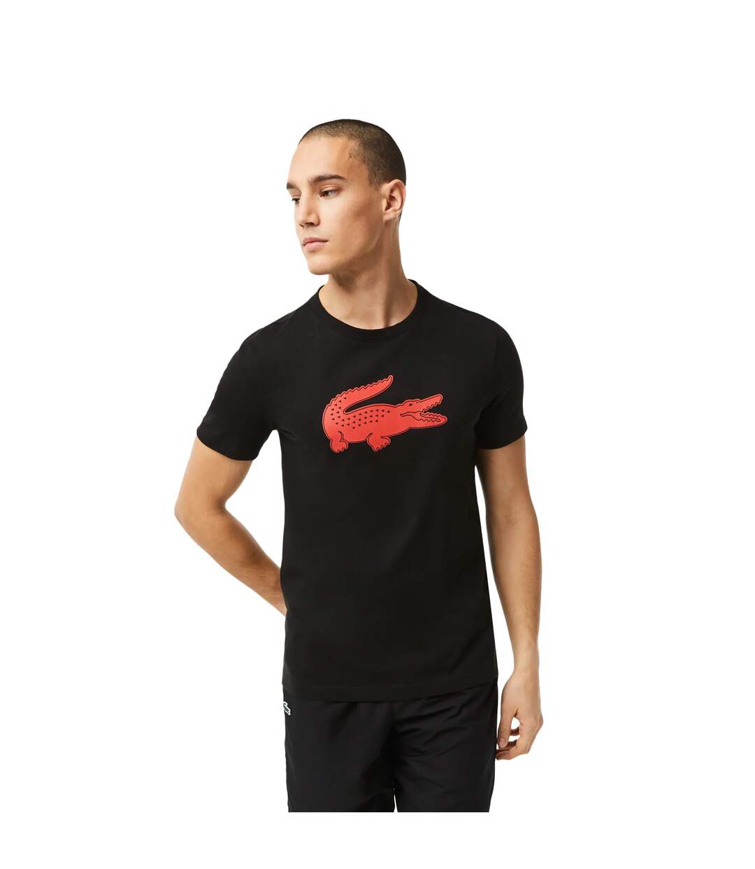 T-shirt homme noir / rouge Lacoste-3