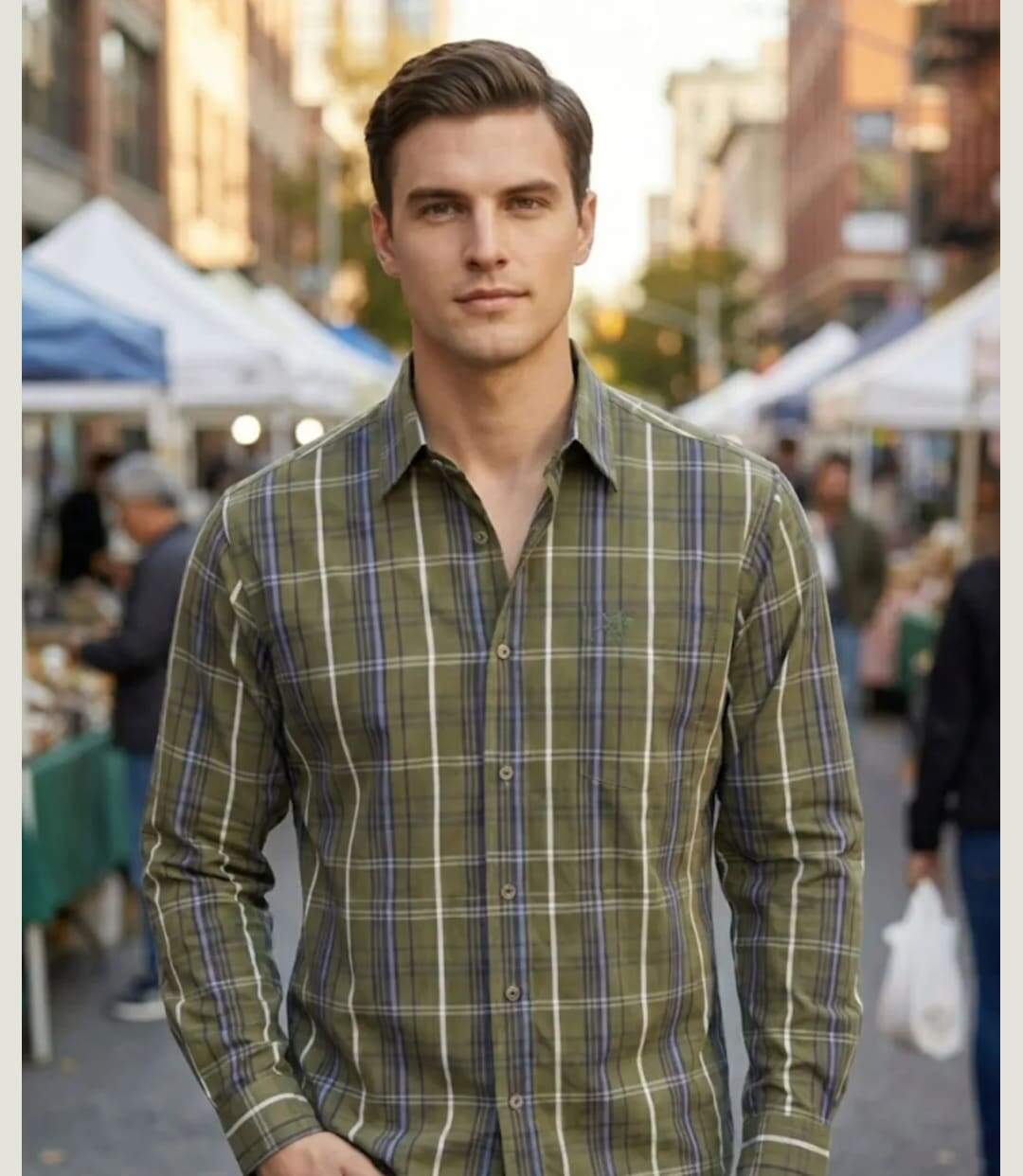 Chemise à carreaux Manches Longues Homme Winchester Tikal1-1
