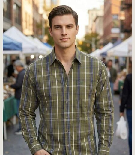 Chemise à carreaux Manches Longues Homme Winchester Tikal1