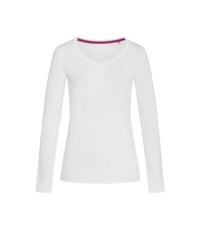 T-shirt à manches longues claire femme blanc Stedman