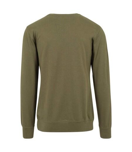 Pull À Col Ras Du Cou Avec Mots De Los Angeles Pour Hommes Olive Mister Tee