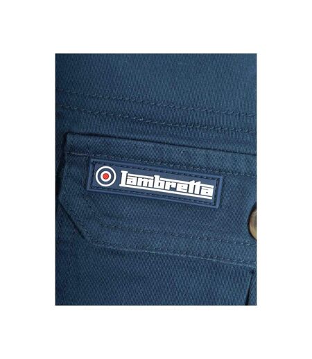 Short À Poches Motif/style Logo En Caoutchouc Homme Bleu Marine Lambretta