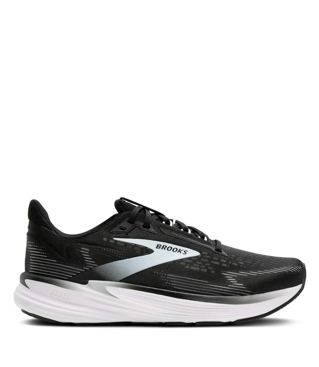 Womens/ladies Revel 8 Running Shoes Black White Brooks-1