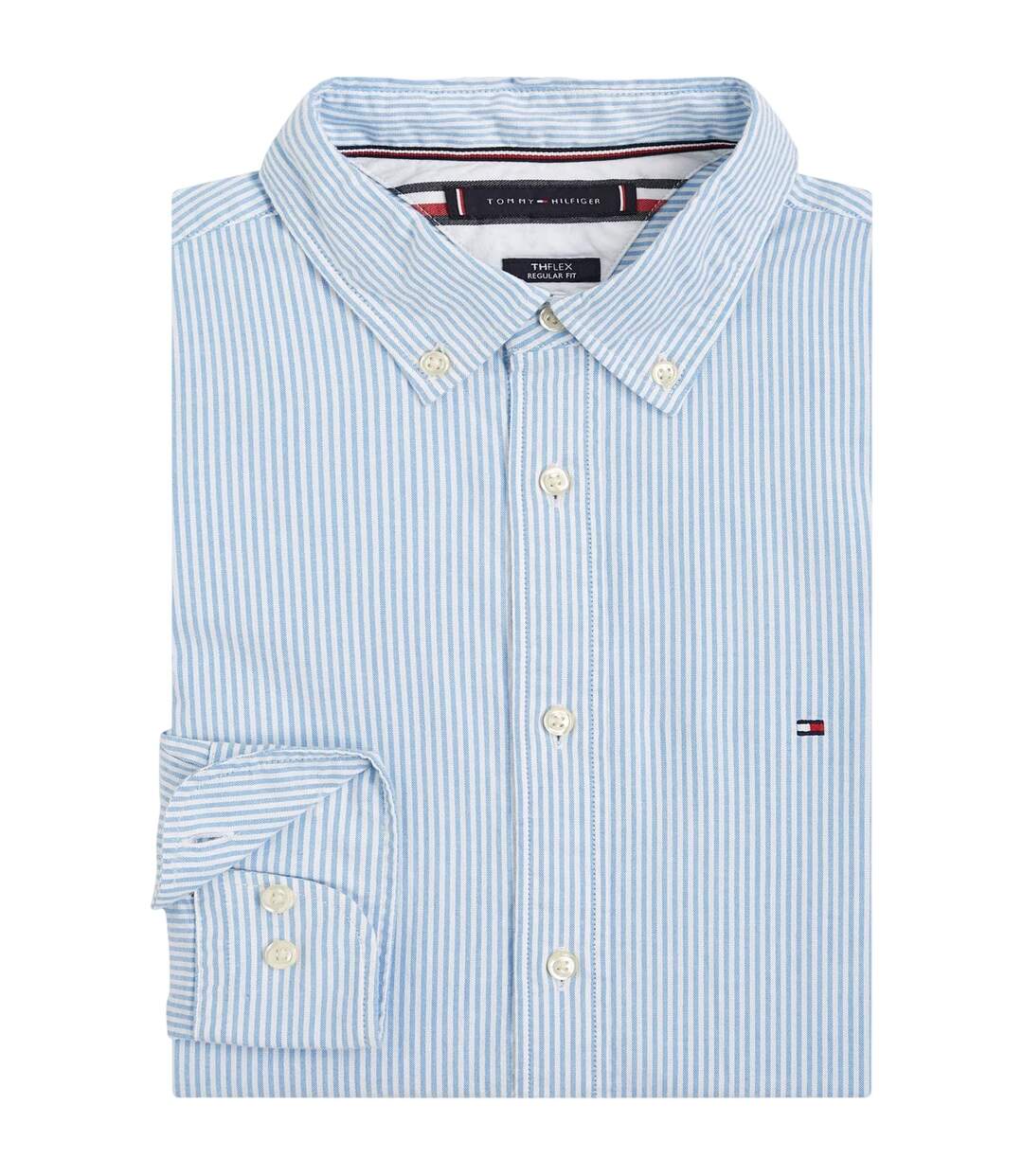 Chemise À Boutons Motif/style À Rayures Homme Bleu Tommy Hilfiger-3
