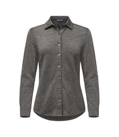 Womens/ladies Advantage Shirt Anthracite Melange Cutter & Buck