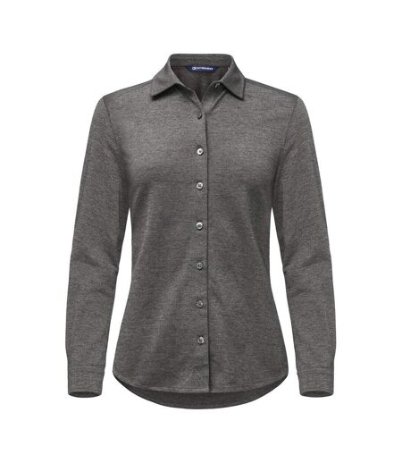 Womens/ladies Advantage Shirt Anthracite Melange Cutter & Buck