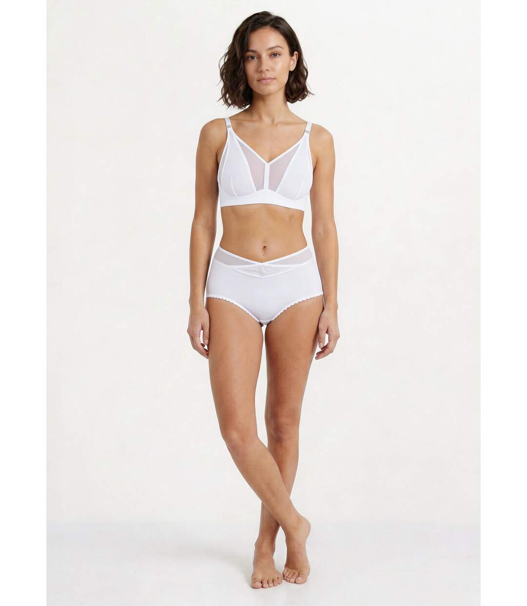 Soutien-gorge sans armatures tulle et microfibre-3