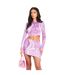 Womens/ladies Ruched Mini Skirt Purple Missy Empire-2