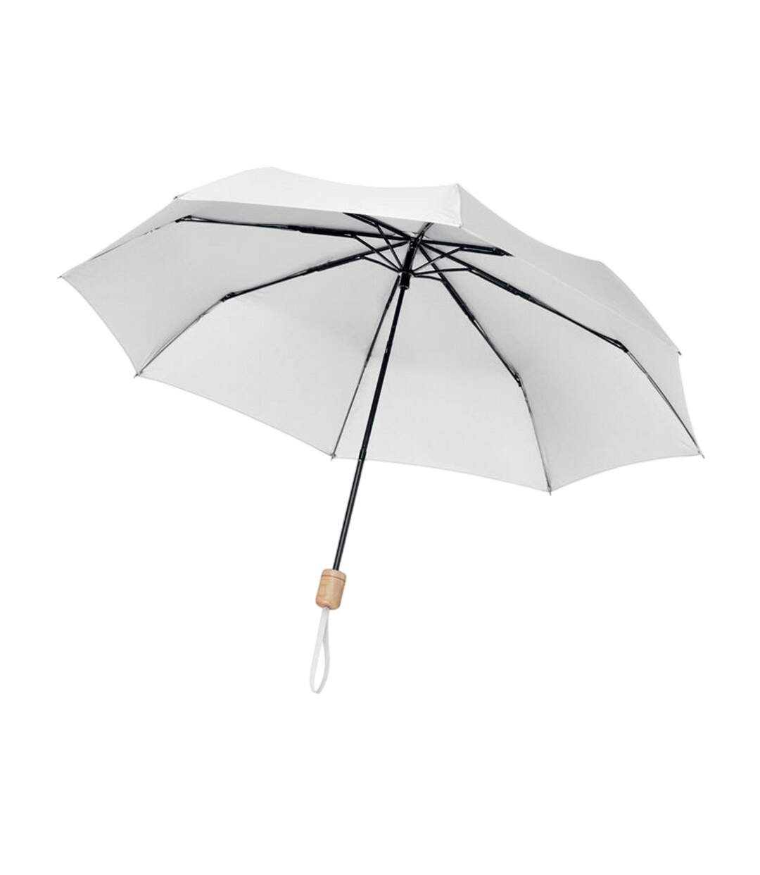 Parapluie Pliant Tralee Taille Unique Blanc MidOcean-2