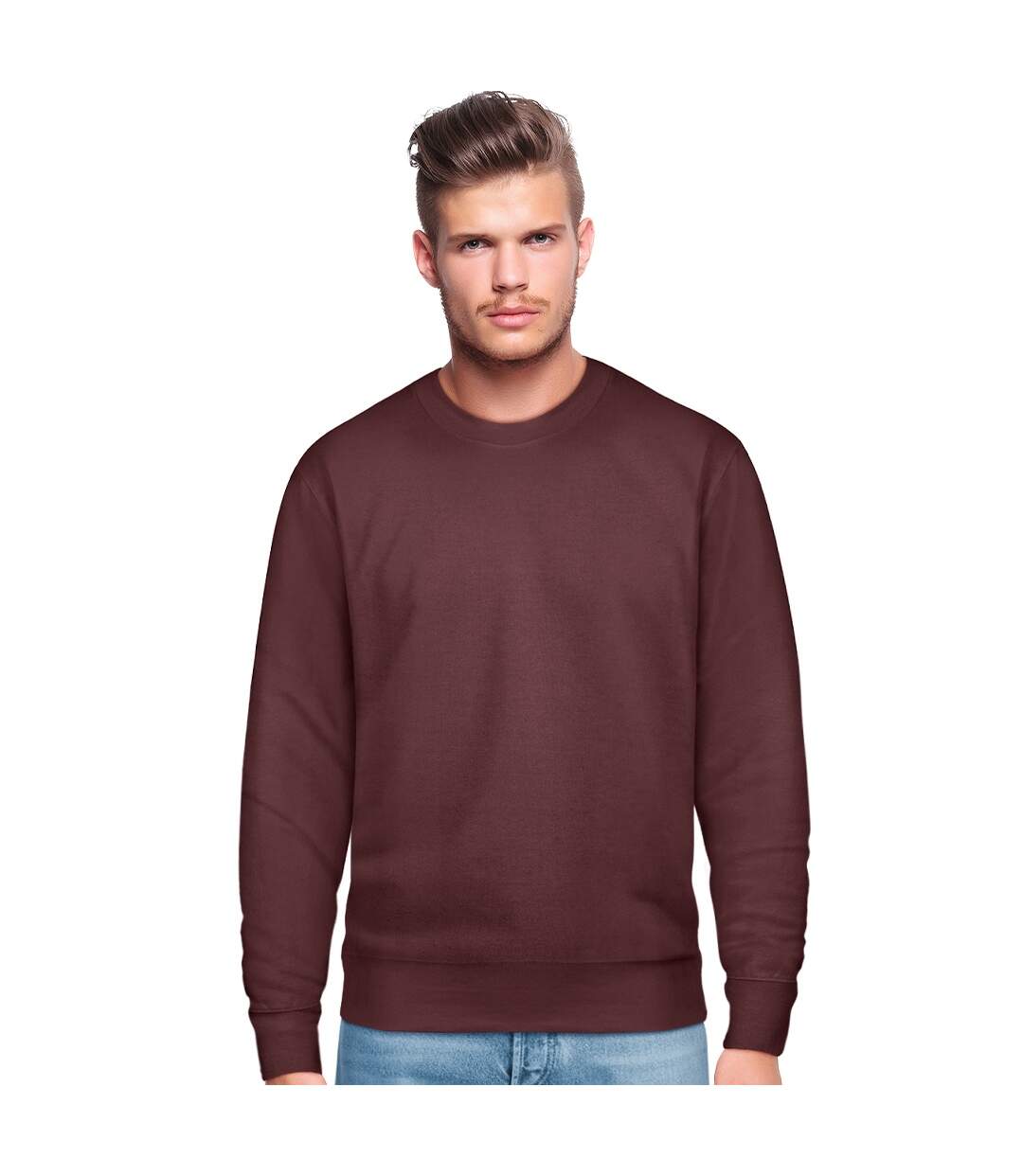 Mens sweatshirt maroon Casual Classics-4