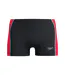 Mens Splice Solid Swim Shorts Black Red Speedo-2