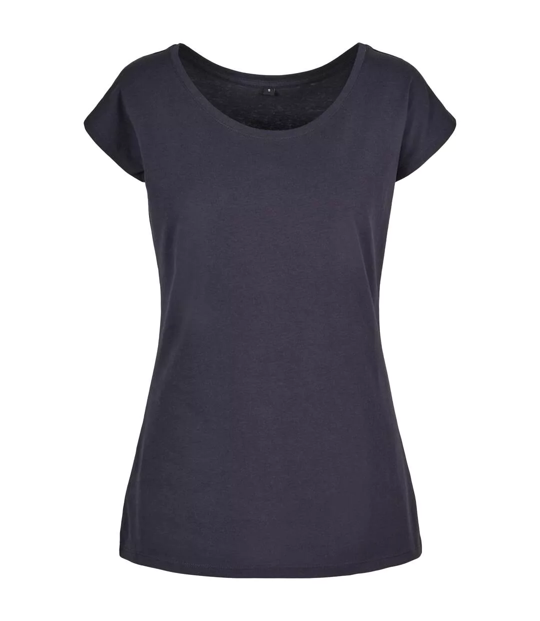 T-shirt Femme Bleu Marine Build Your Brand-1