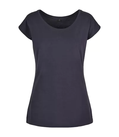 T-shirt Femme Bleu Marine Build Your Brand