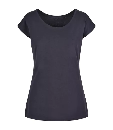 T-shirt Femme Bleu Marine Build Your Brand