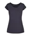 T-shirt Femme Bleu Marine Build Your Brand-1
