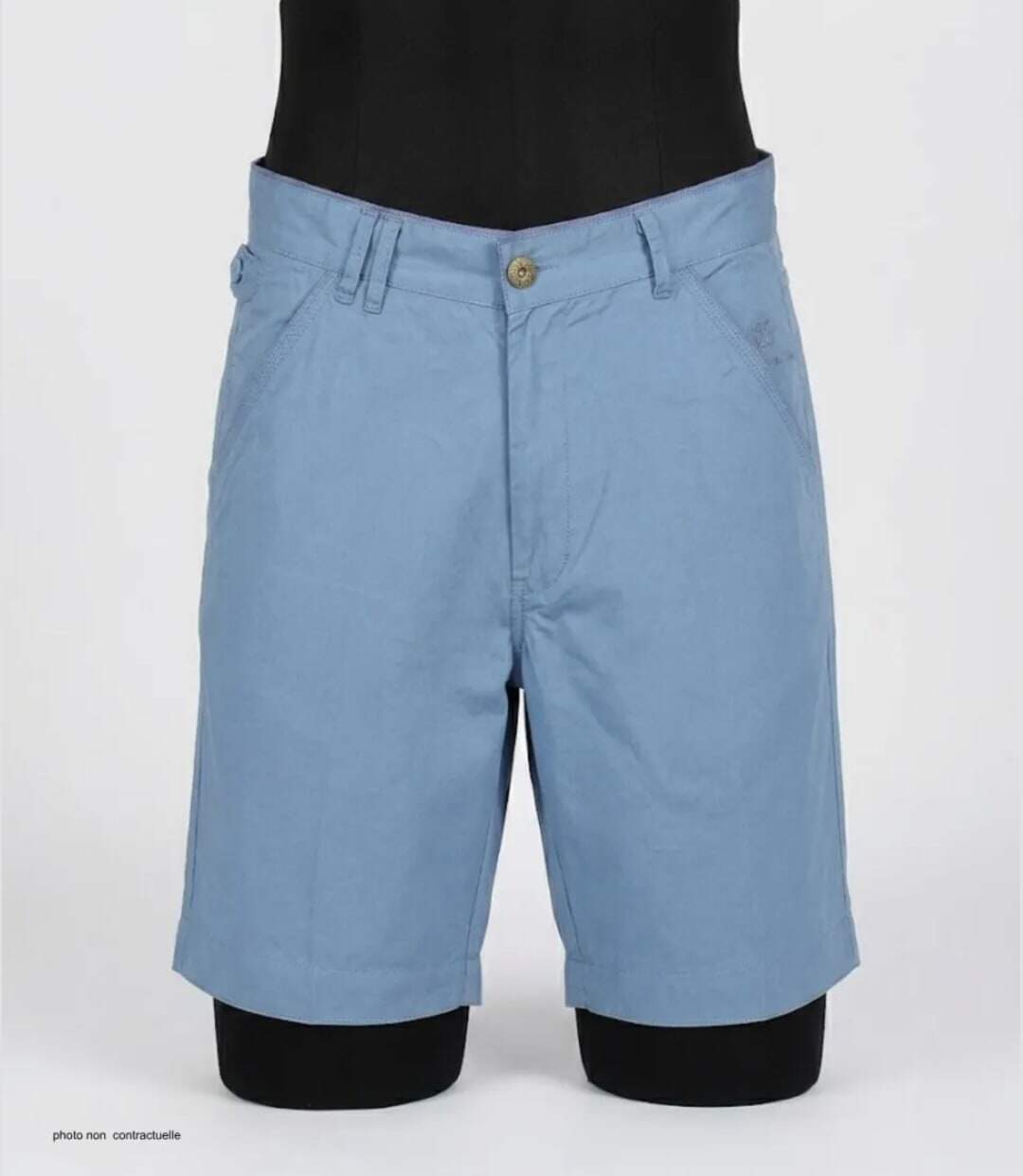 Bermuda WINCHESTER INDUS1 bleu en coton : le confort stylé et modulable pour l'été-3