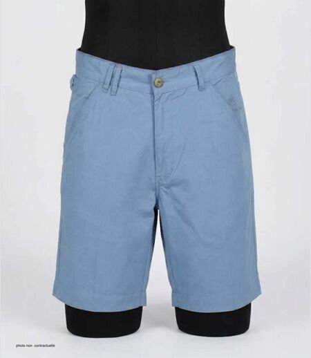 Bermuda WINCHESTER INDUS1 bleu en coton : le confort stylé et modulable pour l'été