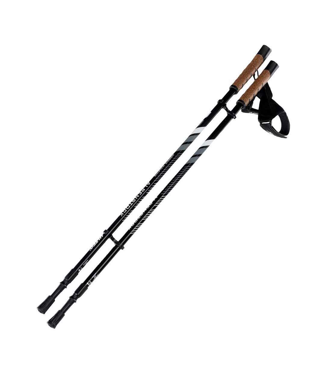 Bâtons De Randonnée Alpenstock 85 Cm-135 Cm Noir Gris Hi-Tec-3