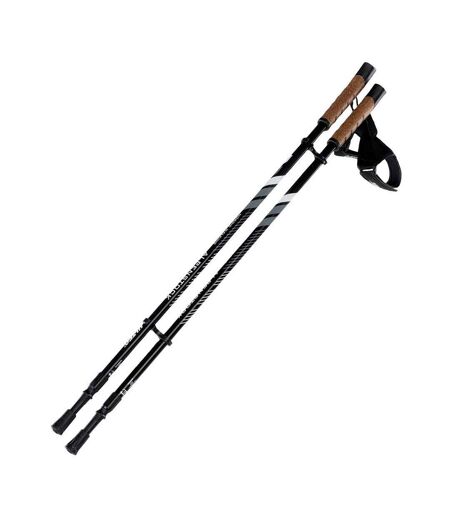 Bâtons De Randonnée Alpenstock 85 Cm-135 Cm Noir Gris Hi-Tec
