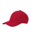 Casquette De Baseball Motif/style 6 Panneaux Earthaware Rouge Classique Beechfield-2