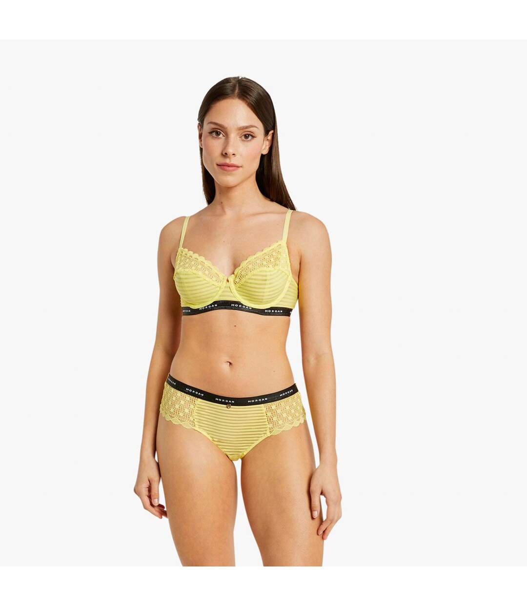 Soutien-gorge à armatures jaune Lily