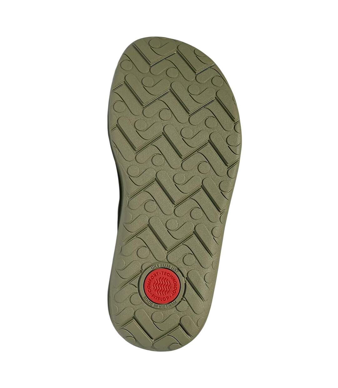 Sandales Motif/style Tonal Relieff Femme Kaki FitFlop-4
