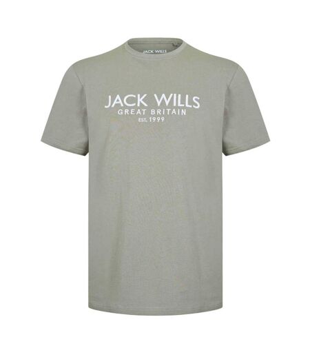 T-shirt Motif/style Logo Carnaby Homme Sauge Argenté Jack Wills