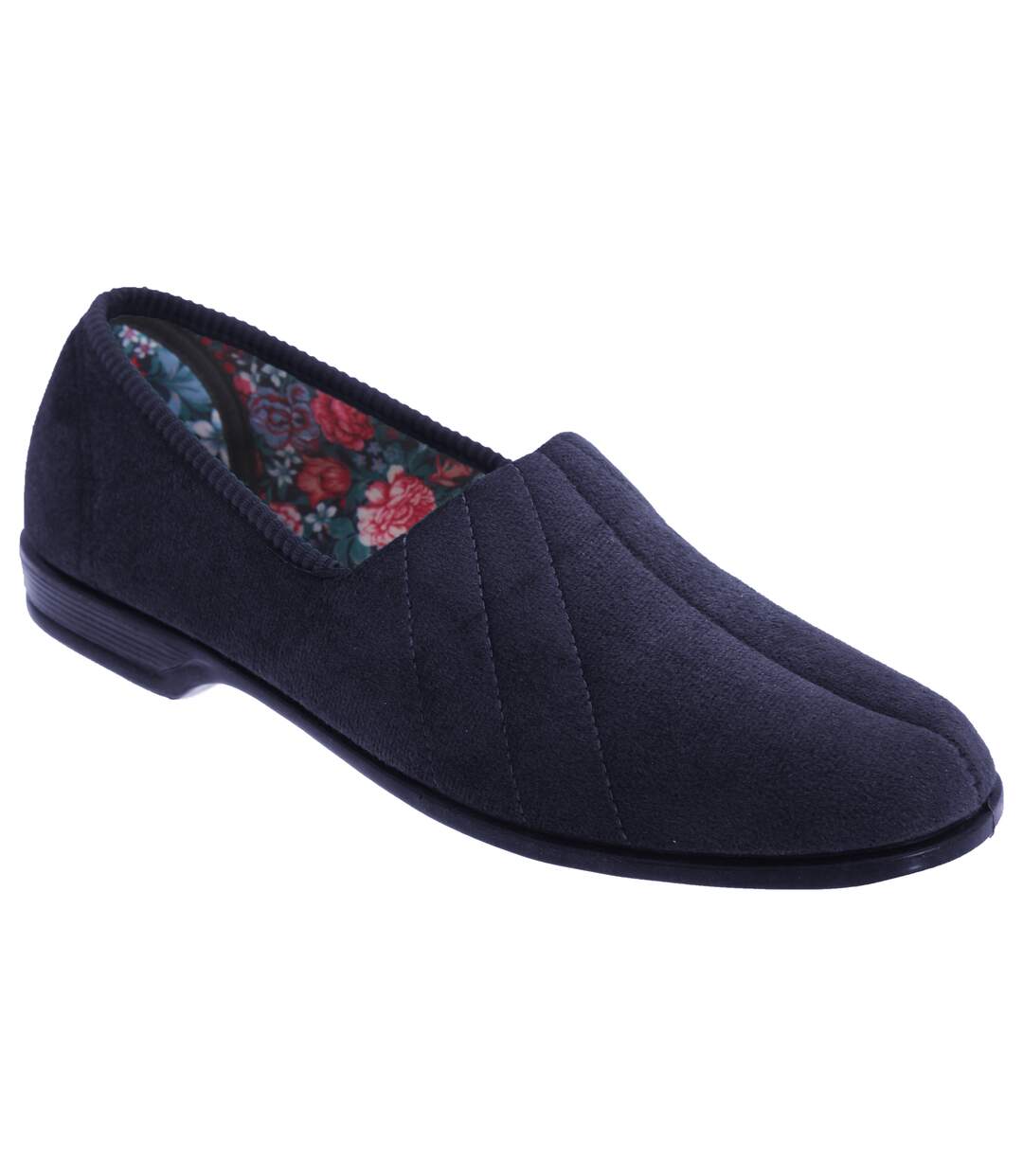 Audrey iii chaussons en velours femme bleu marine Sleepers-1