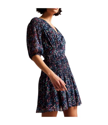Womens/ladies casadee mini smock panel wrap dress navy Ted Baker