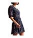 Womens/ladies casadee mini smock panel wrap dress navy Ted Baker-4